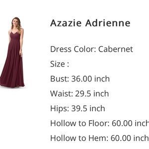 Azazie bridesmaid dress size 8